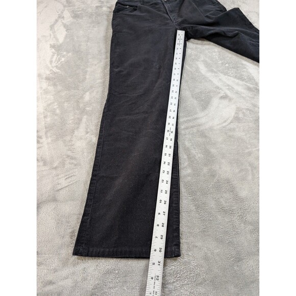 Vintage Chico's Corduroy Pants Womens 2 Reg Black Stretch Casual Minimalist - Picture 10 of 11